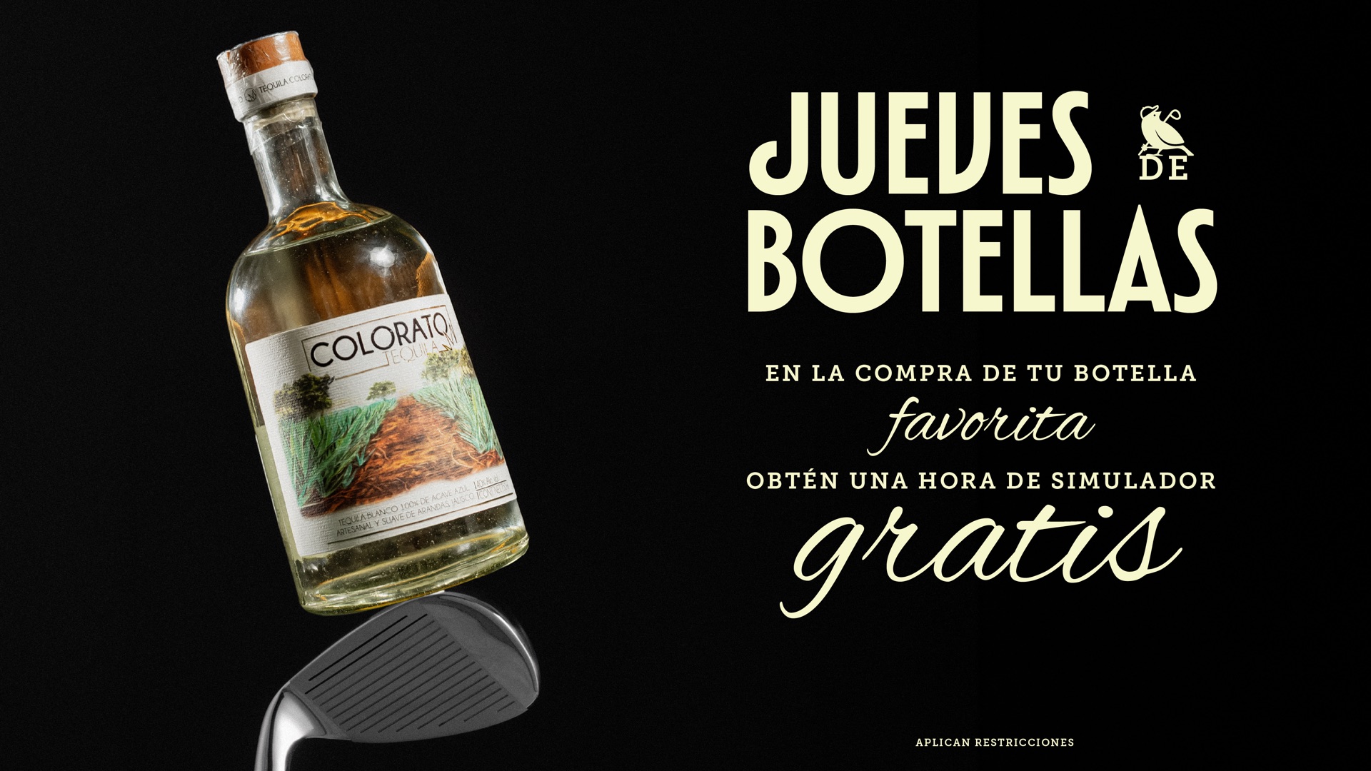 Jueves de botellas: una hora de simulador gratis al comprar una botella